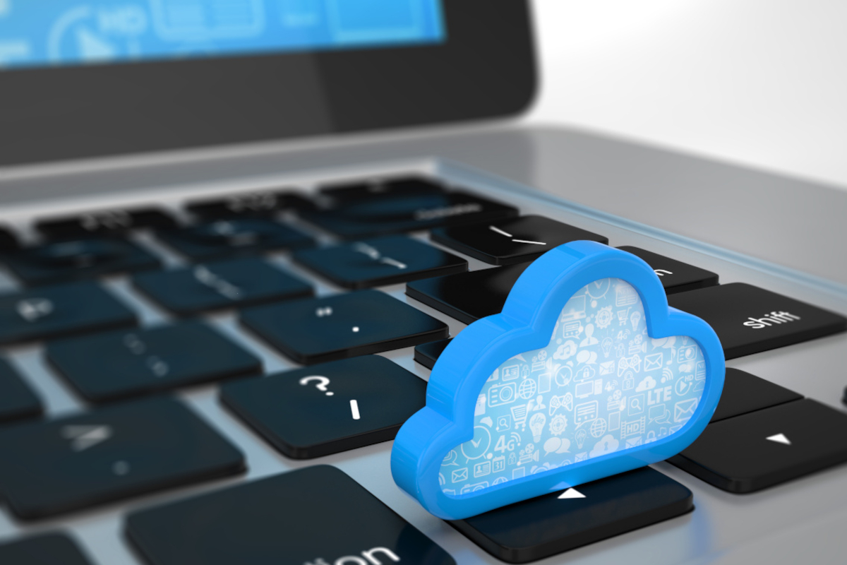Digital Cloud on a Keyboard