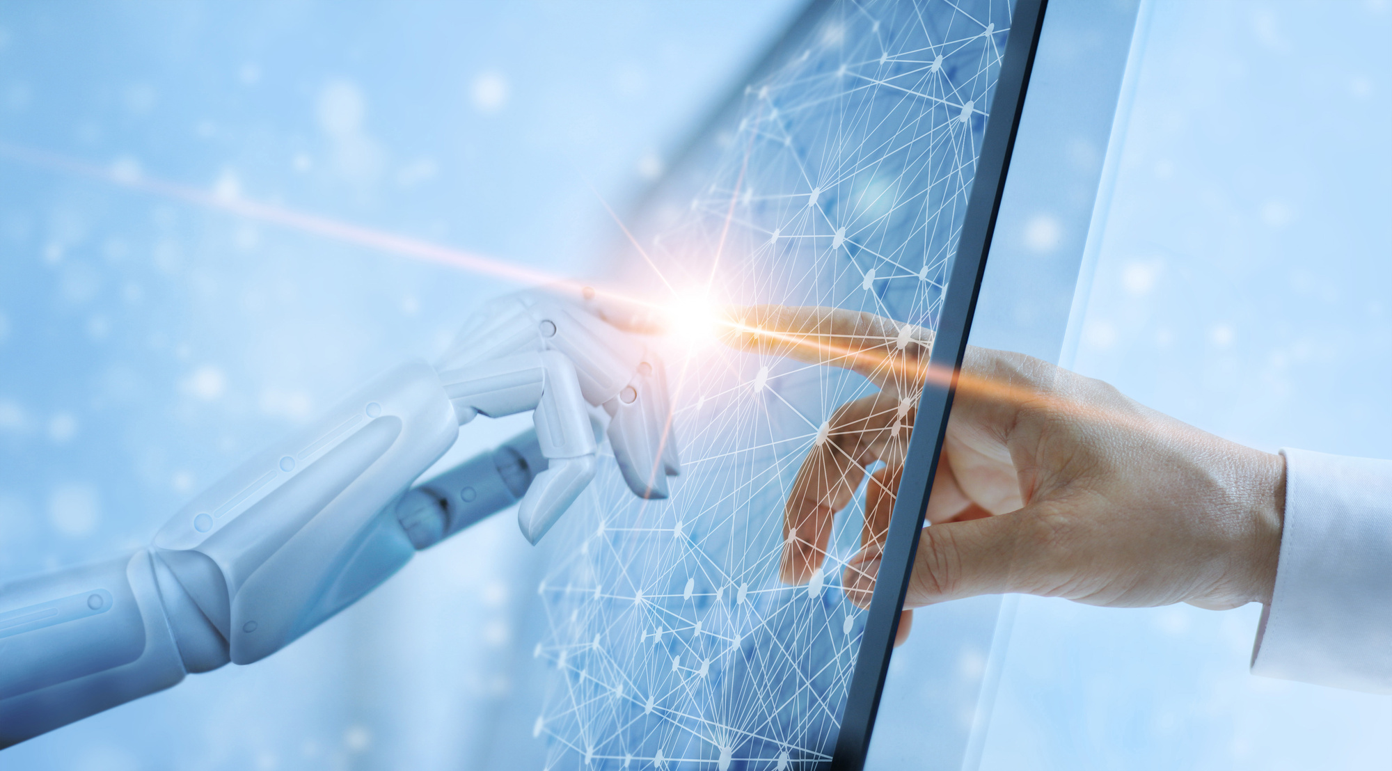 AI technology infrastructure visualization representing artificial intelligence solutions